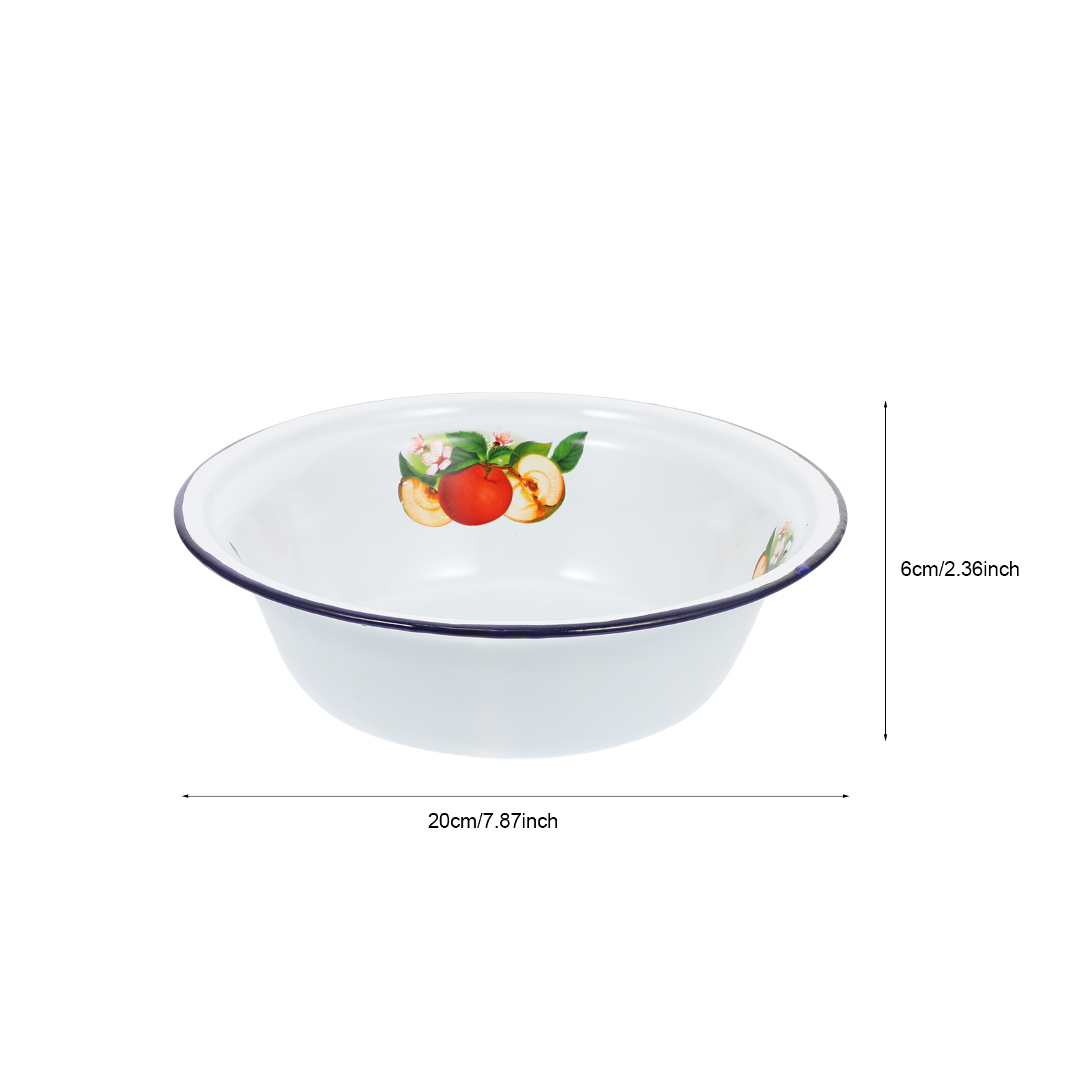 1pc Enamel Soup Bowl Vintage D - Meal Prep Bowl review and price