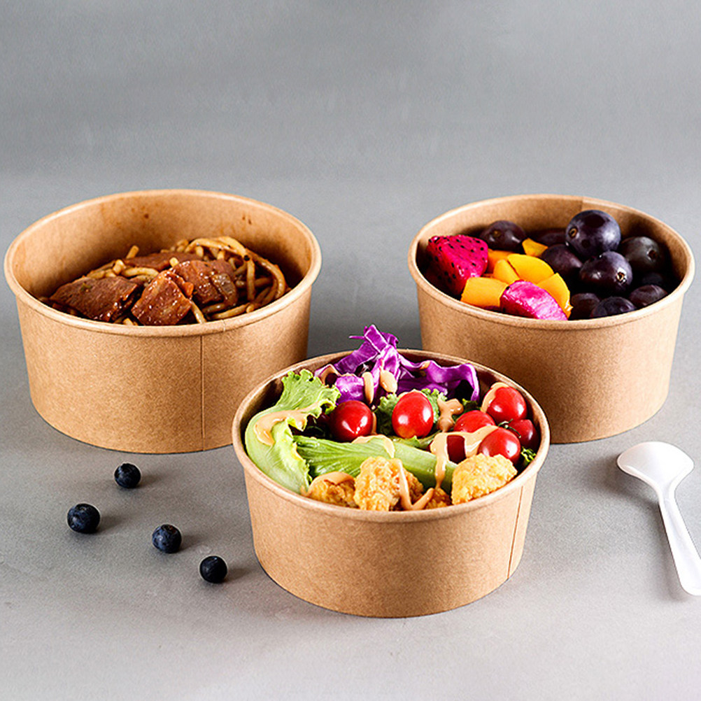 50Pcs Kraft Paper Food Contain - Meal Prep Bowl review and price