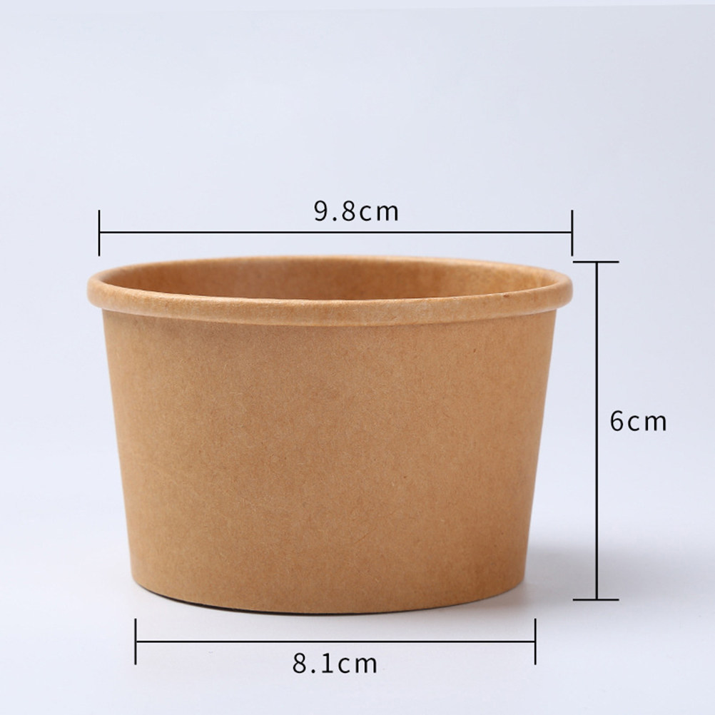 50Pcs Kraft Paper Food Contain - Meal Prep Bowl review and price