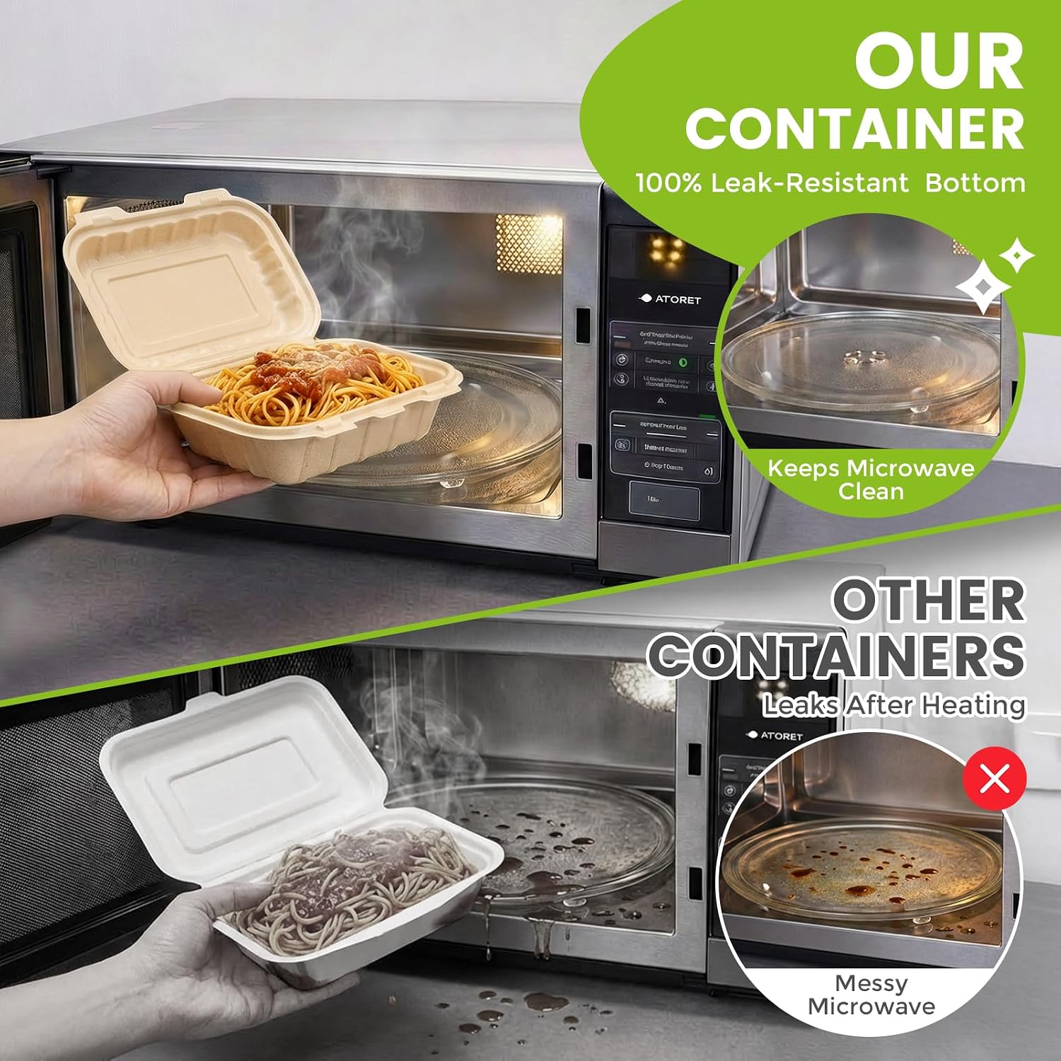 50 Pack 16oz Clamshell Take Ou - Meal Prep With Rice review and price