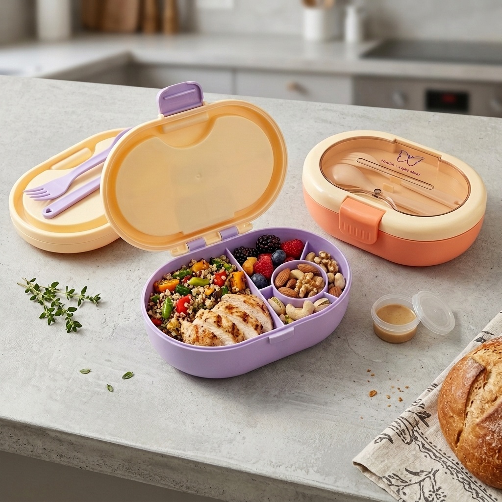 Leakproof Plastic Bento Lunch  - Meal Prep Or Prep Meal review and price