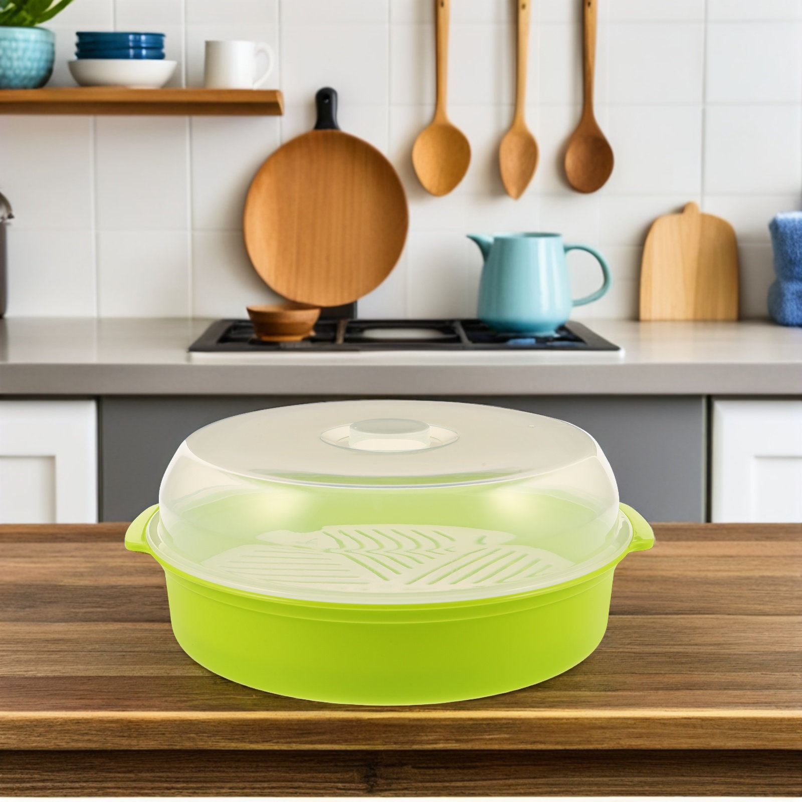 Microwave Steamer Bowl with Li - Meal Prep With Rice review and price