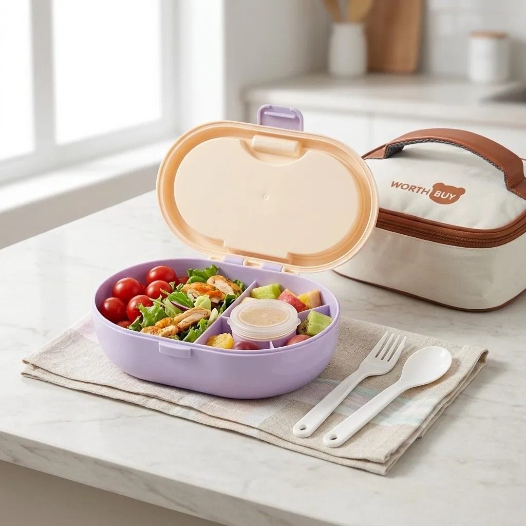 Plastic Divided Bento Box Stud - Meal Prep Or Prep Meal review and price