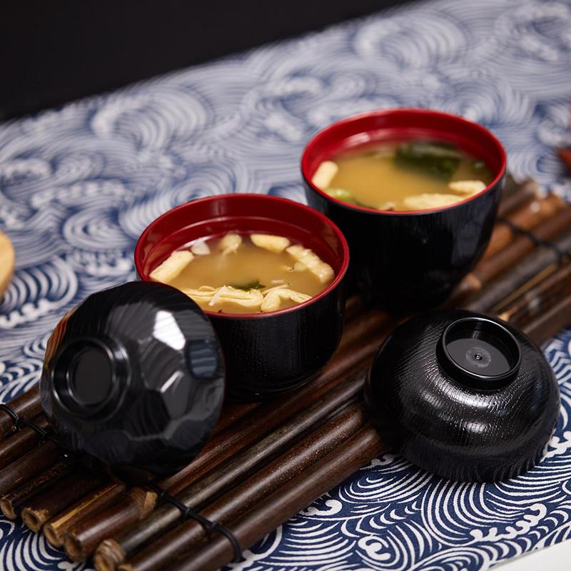 2 Tone Miso Soup Bowl with Lid - Meal Prep With Rice review and price